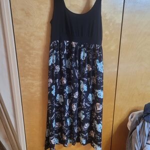 Torrid Black Floral Maxi Dress